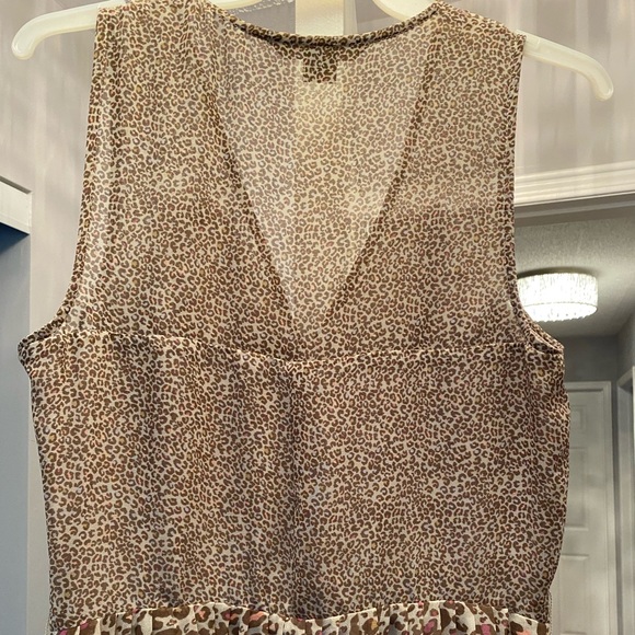 Armani Exchange mini leapord print dress size 6 - Picture 3 of 5